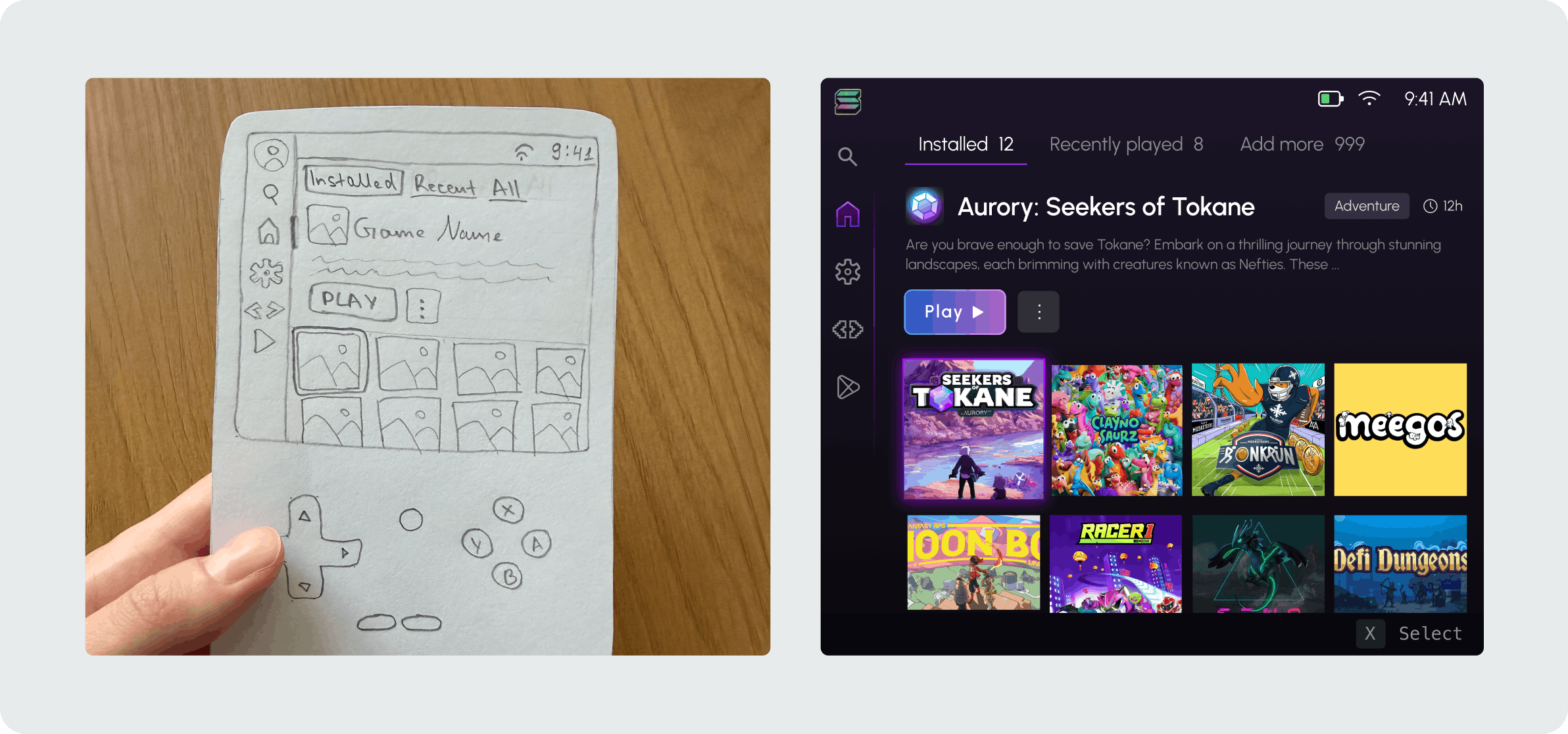 PlaySolana early concepts and console interface