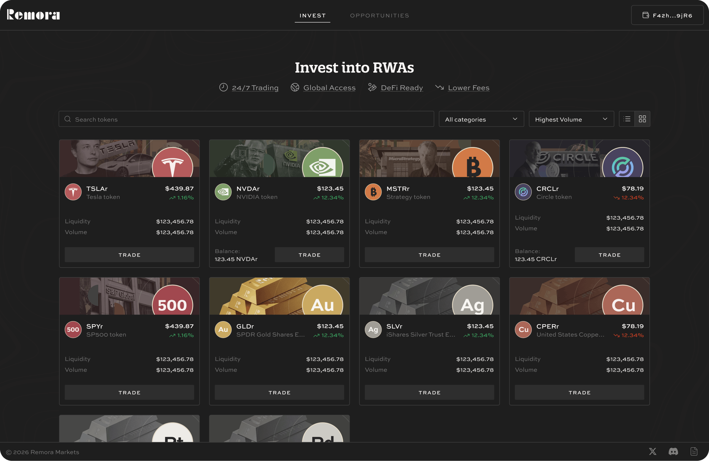 Remora tokenized stock marketplace