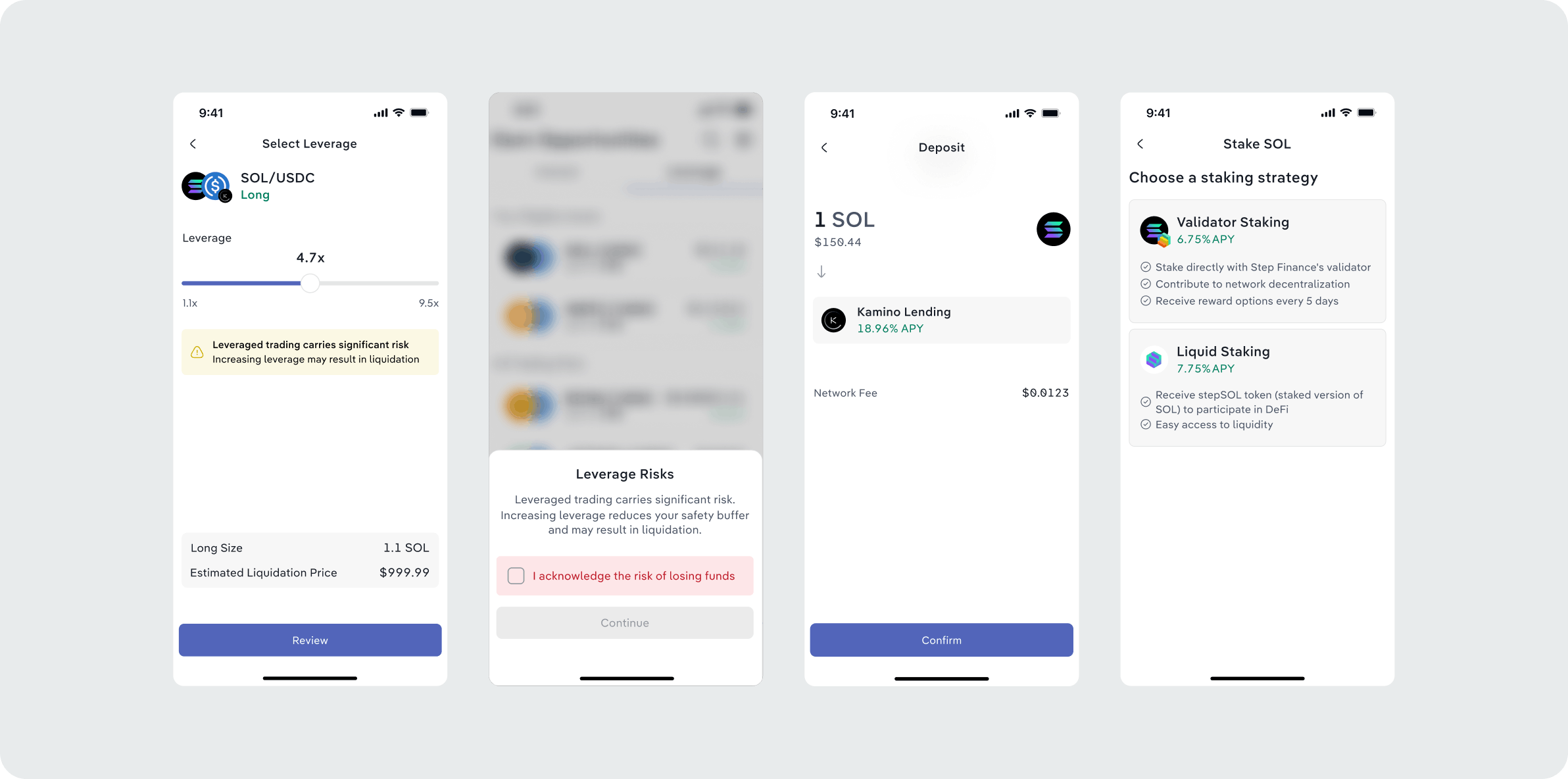 Step Wallet DeFi strategies